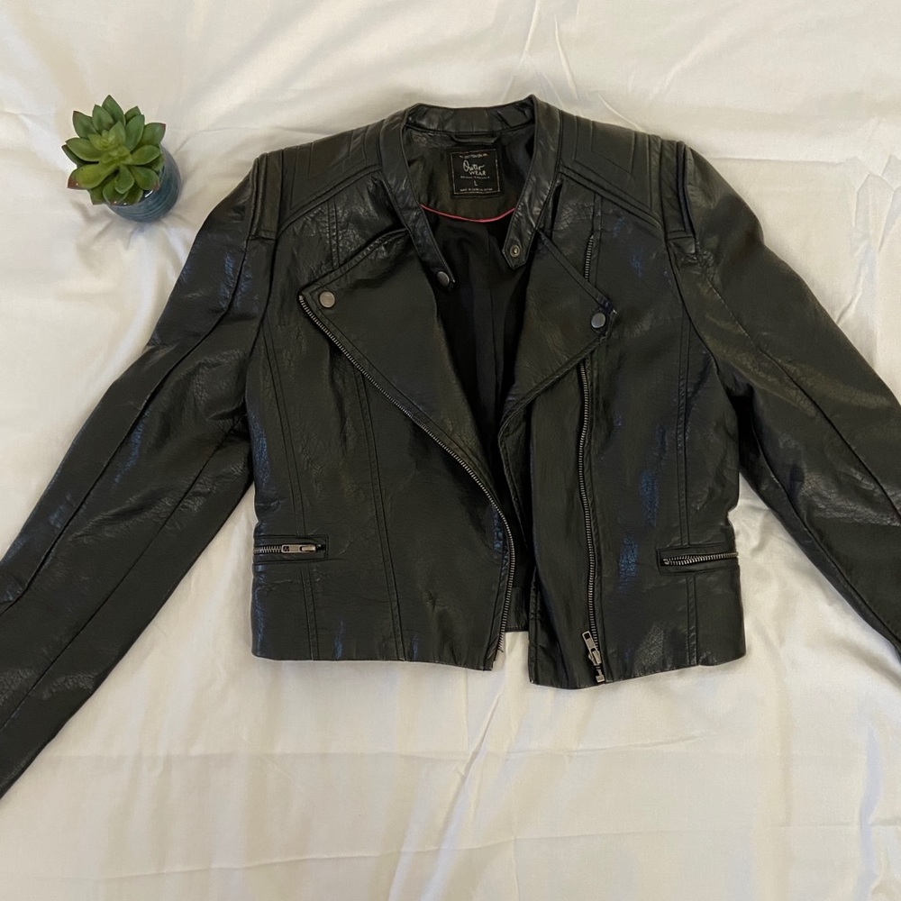 Cotton on Faux Leather Jacket